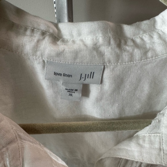 J. Jill White Button-Up Women's Top - Picture 3 of 4